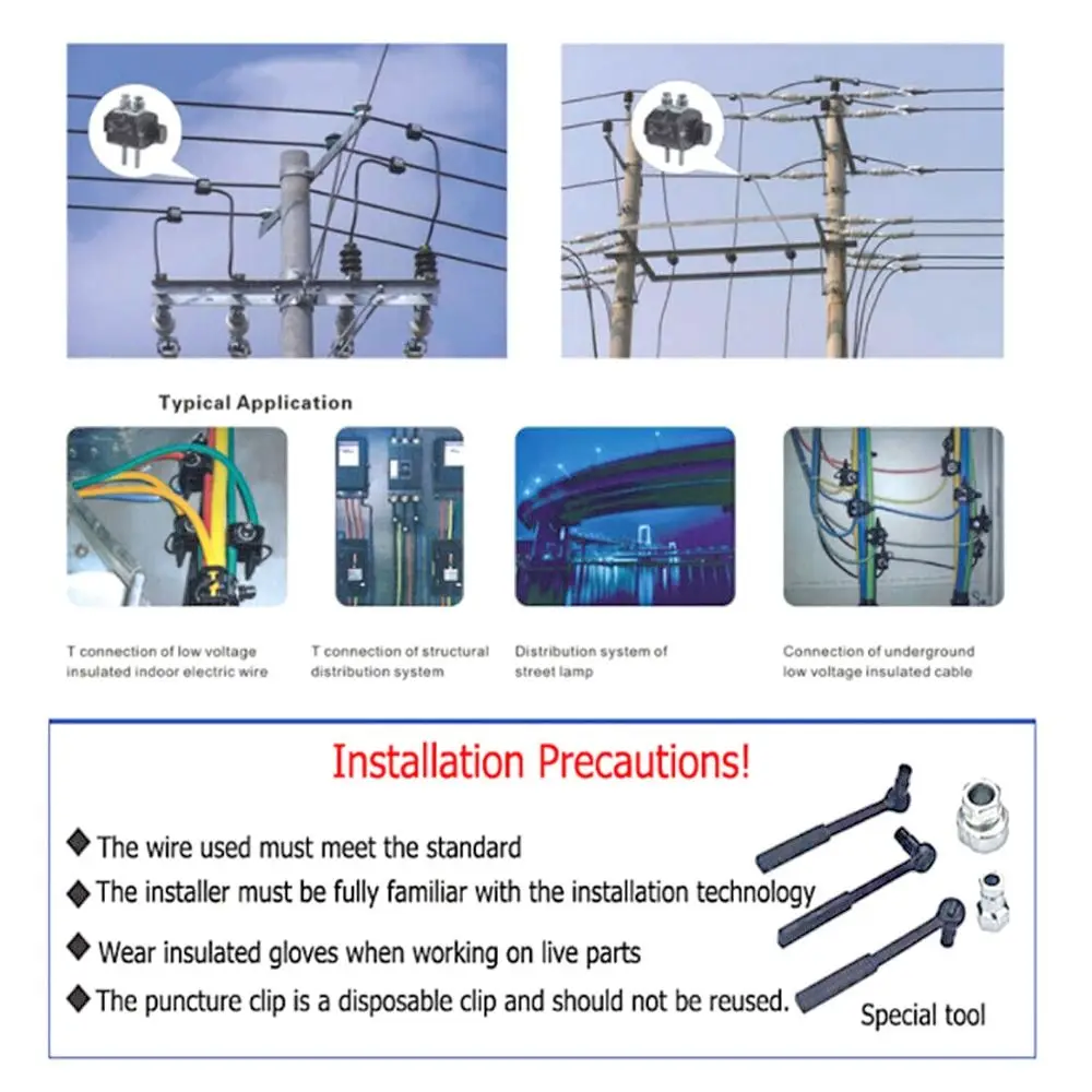 Connecteur Perforé Isolé 1kV 55A - Pour Câbles 1,5 à 35 Mm² - Ligne Principale