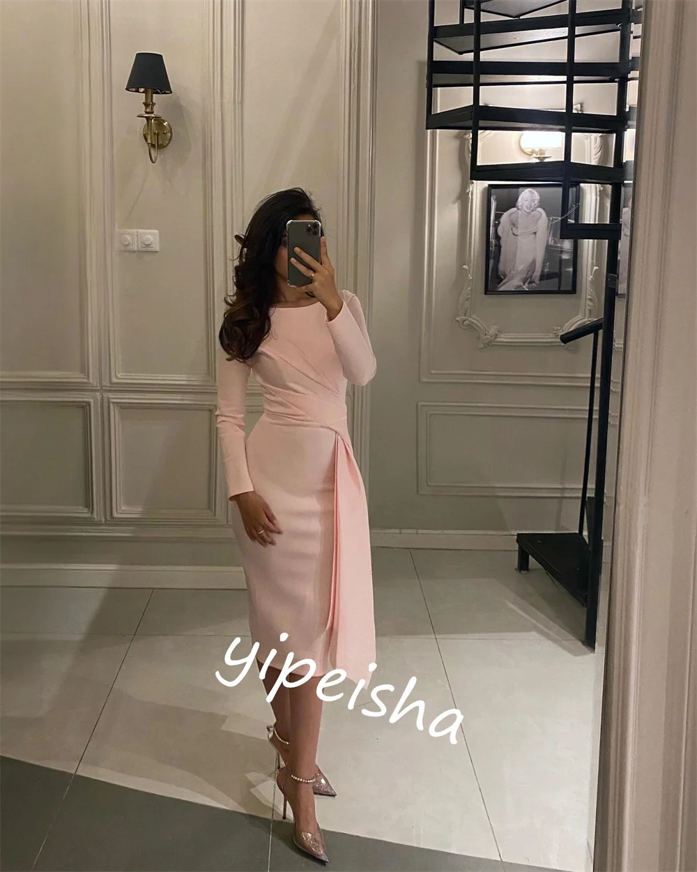 a line dresses for short women Short Metallic-Lace A-Line Homecoming Dress