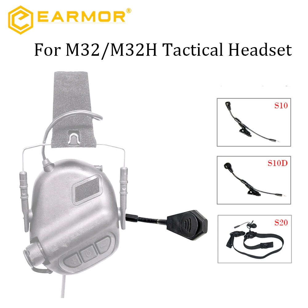 

In stock!EARMOR Tactical Communication Headset Microphone Replacement Boom mic collection for M32 & M32H Tactical Headset