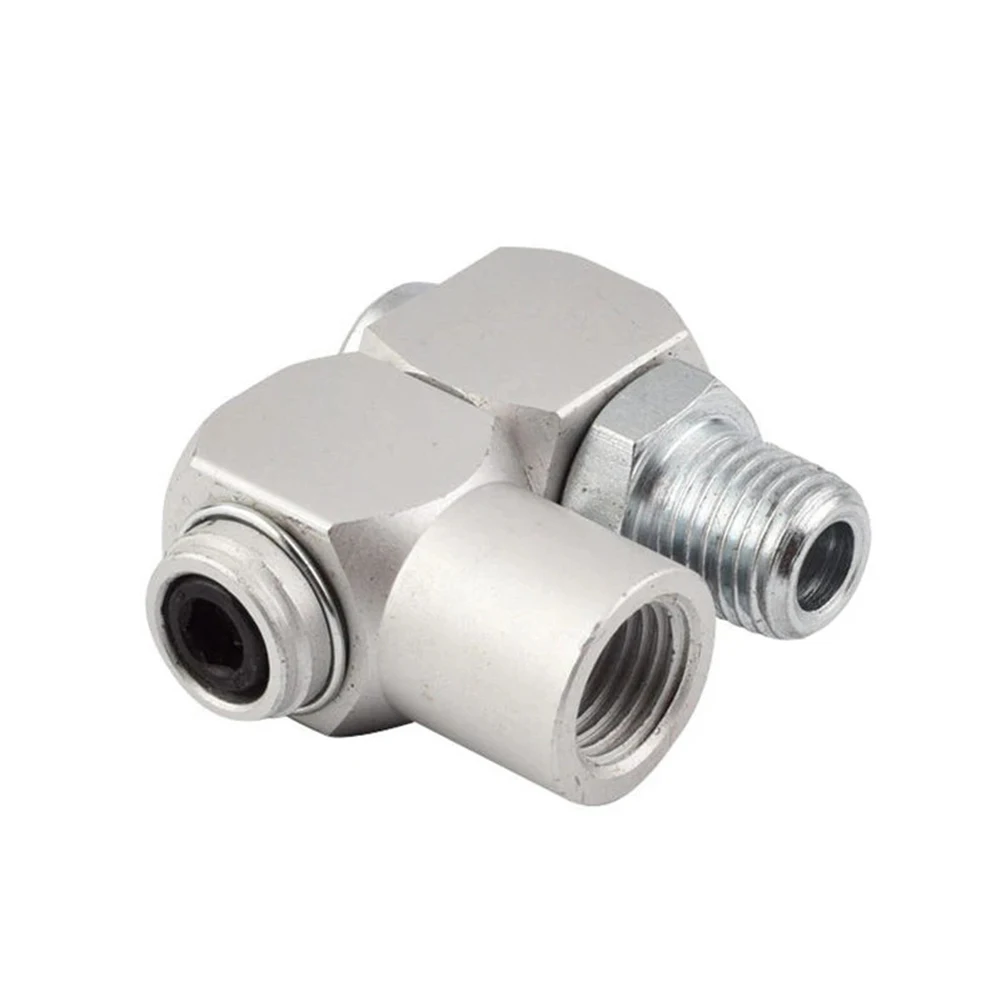 

Swivel Air Connector Aluminum Silver Universal Adapter 1/4\" 12.5mm 1pcs Adapter Air Hose Connector Pneumatic Part