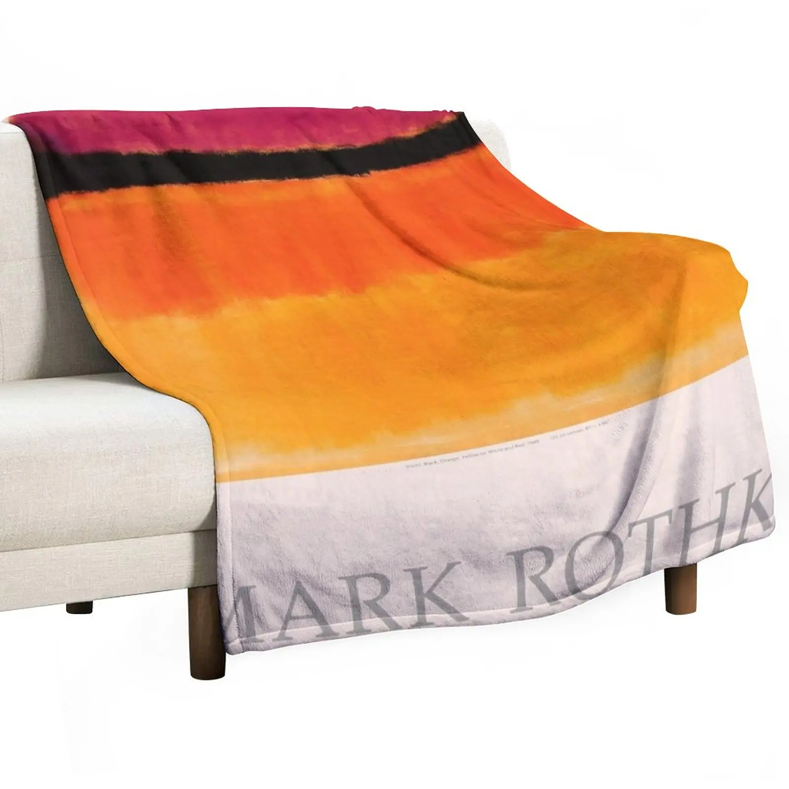 

Mark Rothko Exhibition poster 1979 Throw Blanket Hairy Blanket Travel Blanket Luxury St Blanket