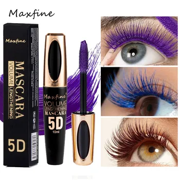 Mascara en soie 5D avec gros yeux, contenu et longueur noirs solides et durables, mascara imperméable et non aggloméré et prolongé. 1