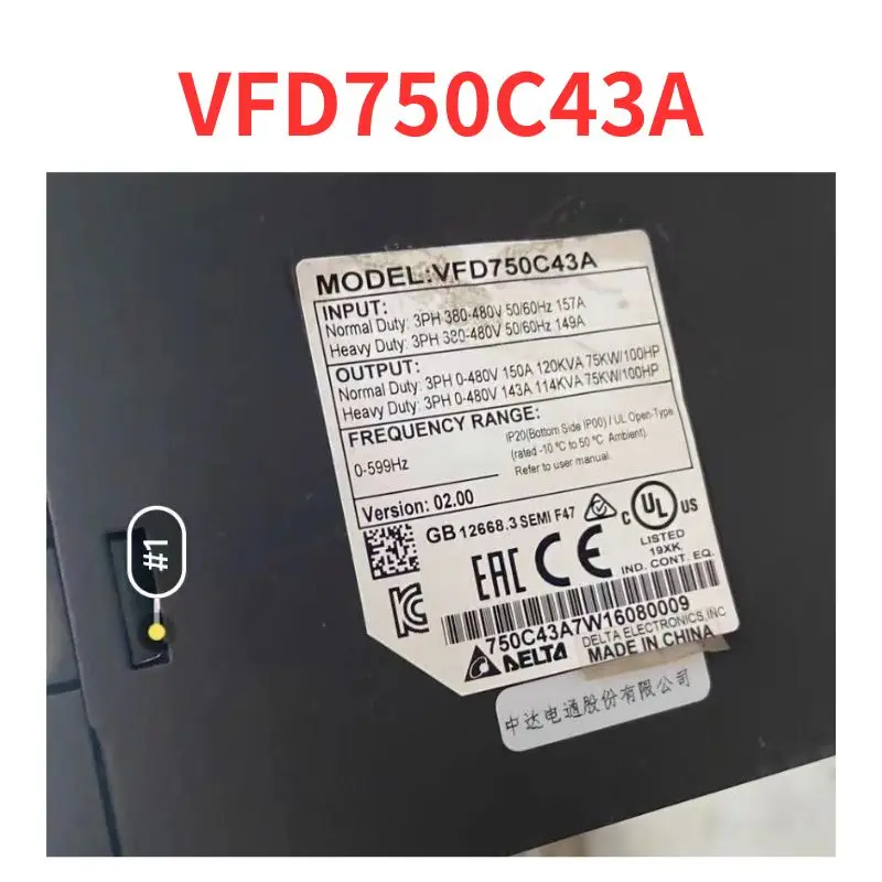 

90% new VFD750C43A frequency converter tested OK