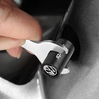 4Pcs 3D Metal Car Wheel Cover Tire Valve Stem Caps Auto Accessories For Volkswagen Golf Rline Passat GTI Lavida Sagitar Scirocco 4