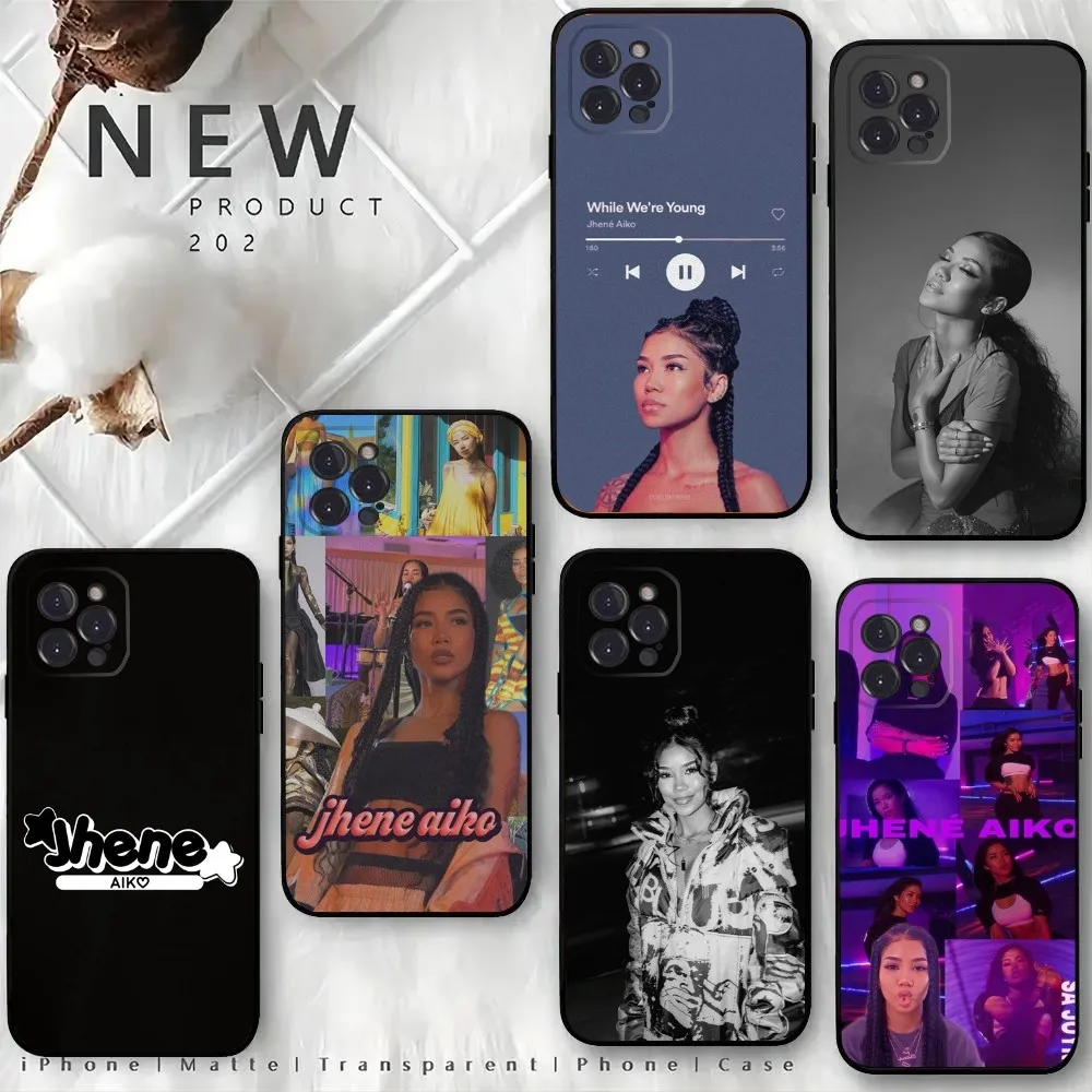 Чехол для телефона J-Jhene A-Aiko для iPhone15,14,13,12 Mini 11 Pro XR,X,XS,MAX 6S,7,8 Plus, силиконовый мягкий черный