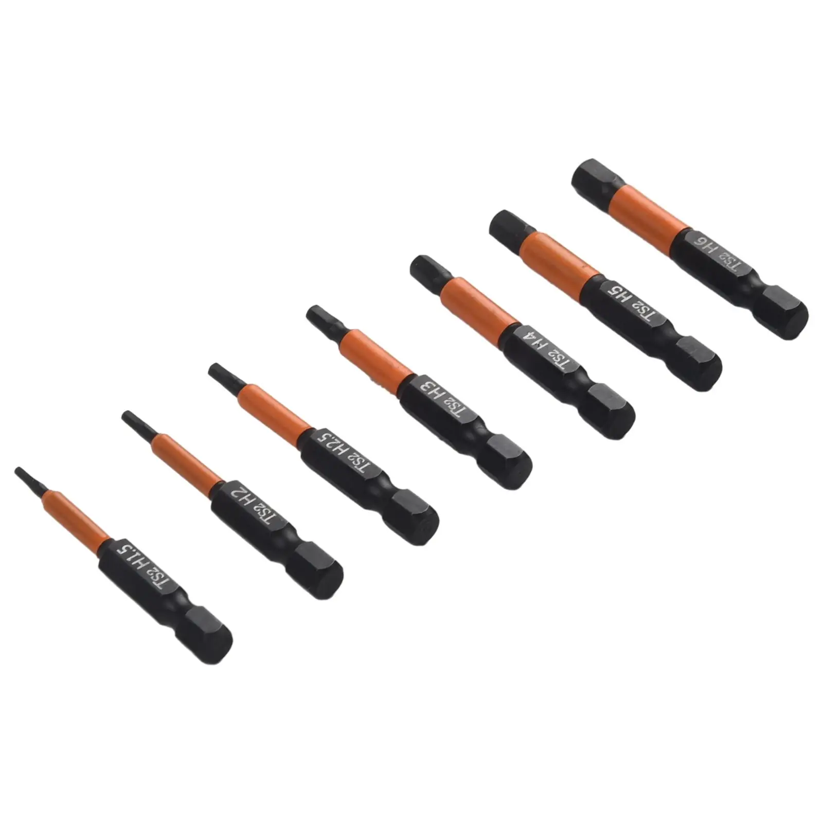 

Bit Set Screwdrivers 7* Drill H1.5 H1.5-H6 H2.5 H3 H4 50mm Length 6.35mm Shank Hex Head Wrench Magnetic Material