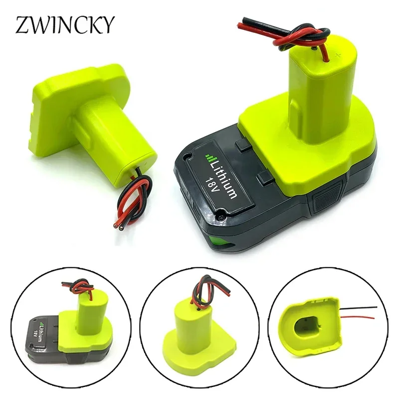 Charger Adapter Power Supply Adapter Battery Charger Adapter Battery Adapters for Makita/Bosch/Milwaukee/Dewalt/Black&Decker/Ryobi 18V Power Connector DIY Adapter Dock Holder 14 Awg Wires