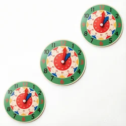 Montessori Wooden Kids Clock - Educational Time - Learning Toy (NB130C6 - 1 Set)