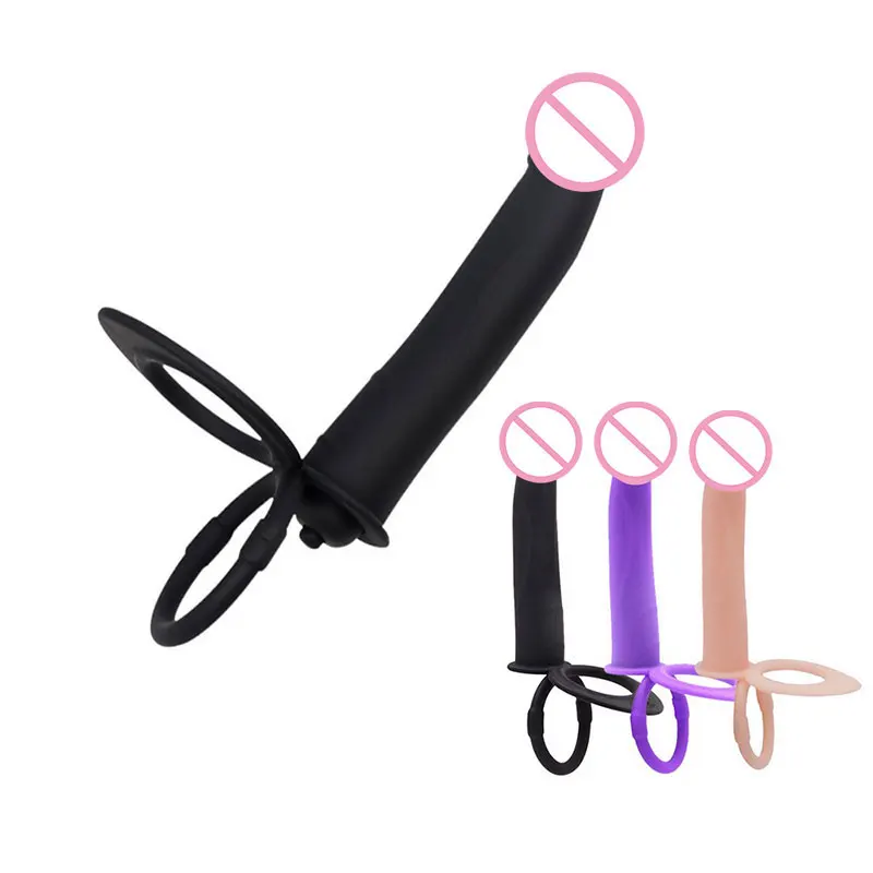 Double Penetration Anal Plug Dildo Butt Plug Vibrator For Men Strap On Penis Massage Vagina Plugs Adult Sex Toys For Couples 18+