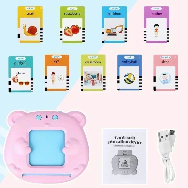 Talking Flash Card Machine for Kids English, German, Spanish & French 2