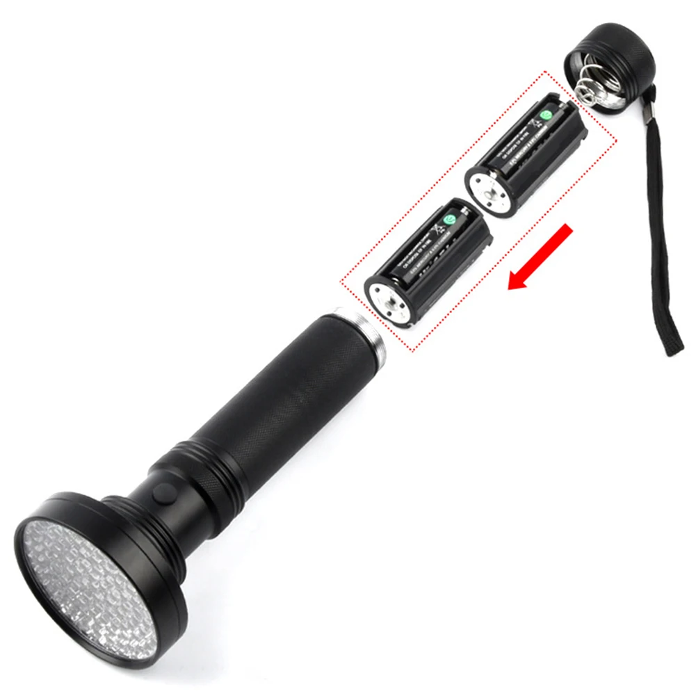 51/100 LED 자외선 손전등, 휴대용 보라색 빛, 애완 동물 소변 얼룩 감지기, 검사 램프 토치, 돈 확인, 395nm