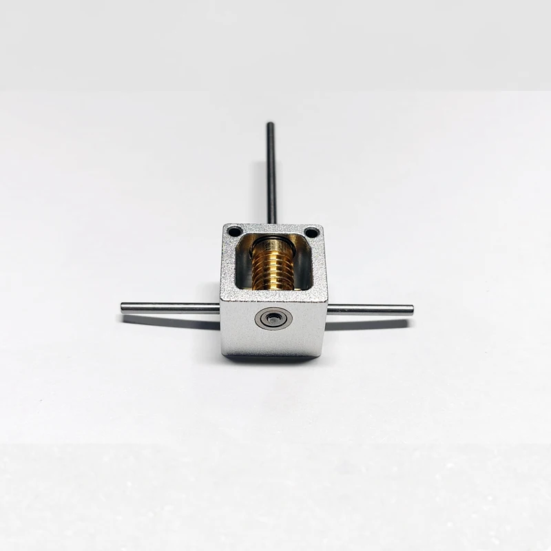 【2MM】Shaft Mini Worm Gear Box 0.4M Turbine Worm Gear Micro 90&deg; Transmission Box 15-Times Reduction Mechanism Gearbox DIY