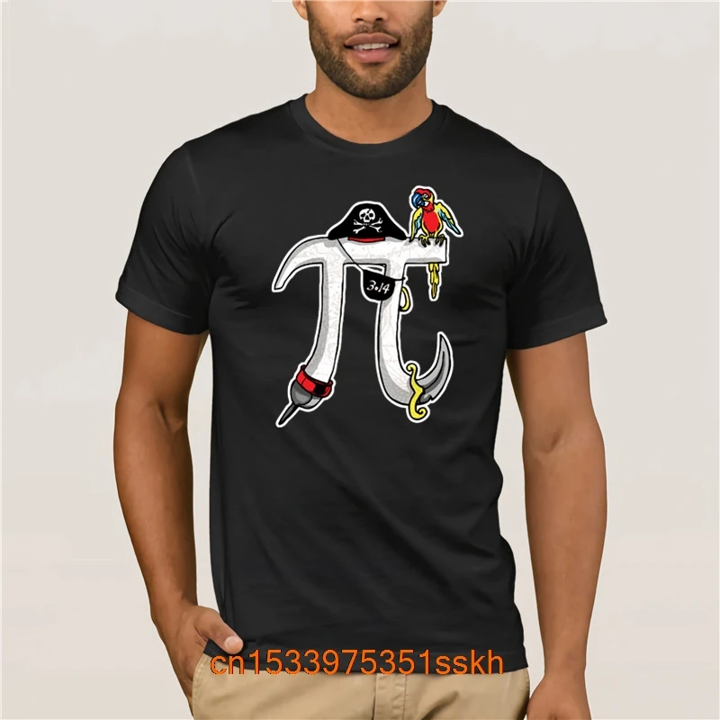 

2023 модная летняя мужская футболка, забавная футболка Pi rate Pi Day Humor