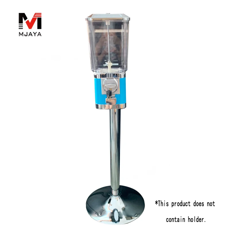 1Pcs Blue Vending Machine Plastic Toy Capsule Sweet Candy Tabletop Bouncing Balls Cabinet Metal Penny-in-the-slot Coin Vendor