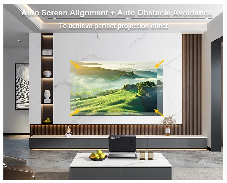Stunning Android 12.0 Smart Projector With 1080P Clarity