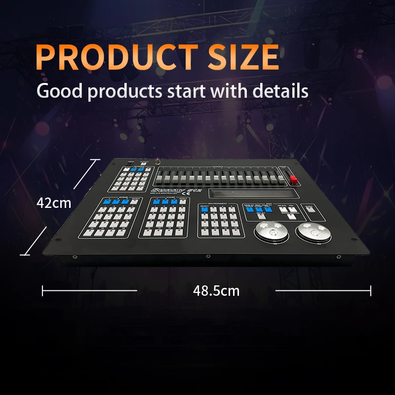 Professional Stage Light DMX Master Console New Sunny 512 DMX Controller With Flycase Package Use For Led Par Beam Moving Head
