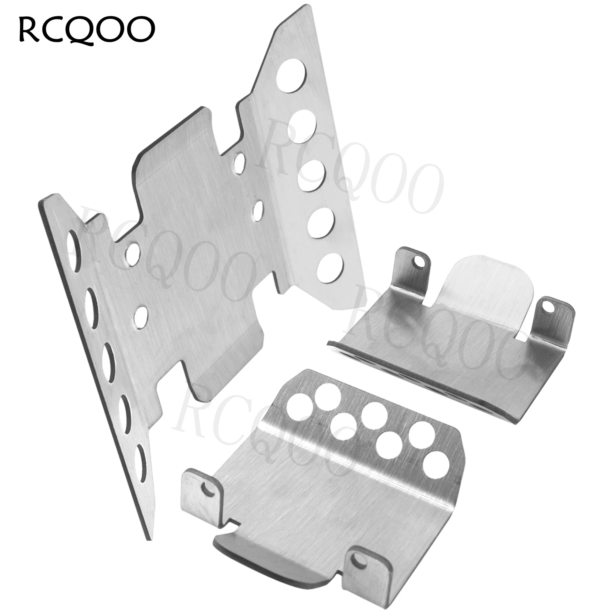 

Stainless Steel RC Skid Plate,RC Chassis Armor Axle Protector Plate Protection Upgrade Parts for Axial 1/6 RC Crawler Car