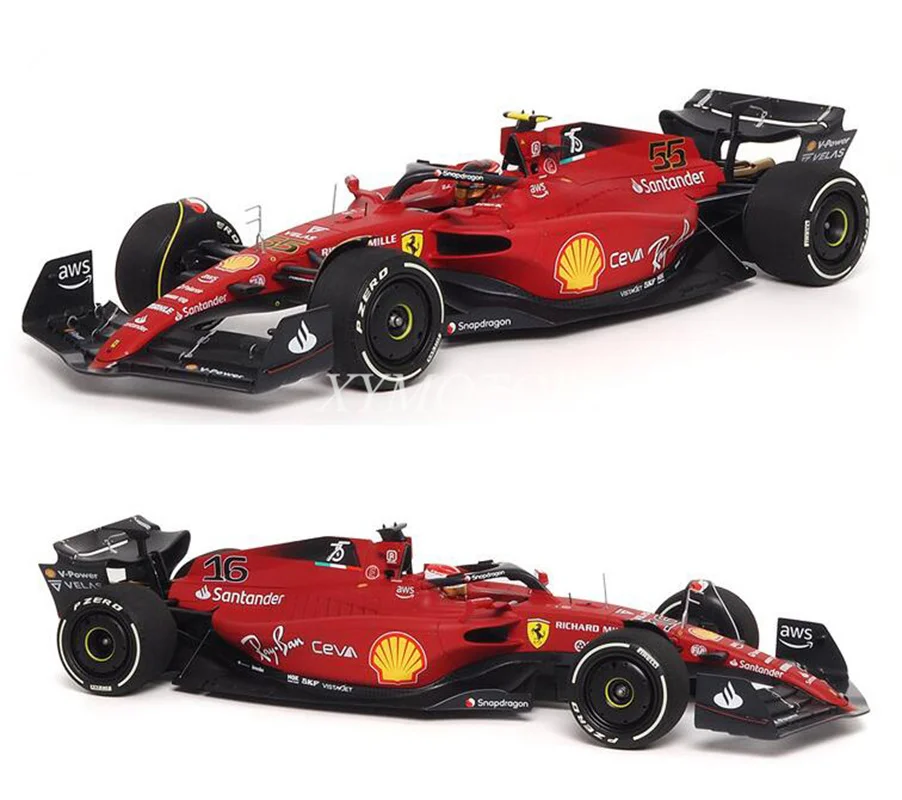 

BBR 1/18 For Ferrari F1-75 2022 Australia Station Leclerc #16 / Sainz #55 Diecast Model Car Toys Gifts Hobby Display Collection