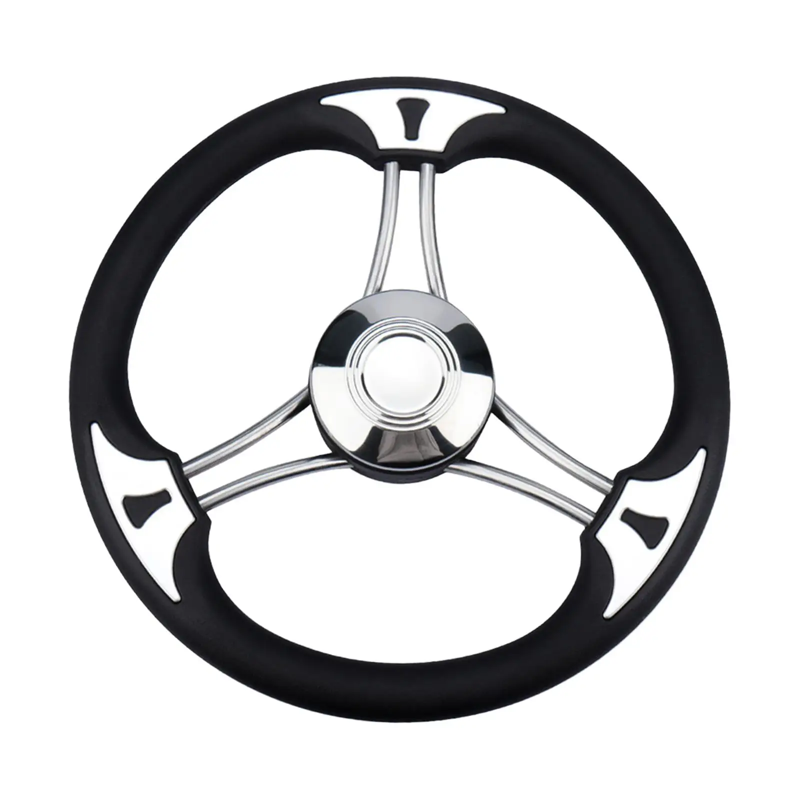 

Boat Steering Wheel Non Slip Universal Sturdy Rubber Premium Easy Installation Boat Accessories for Speedboat