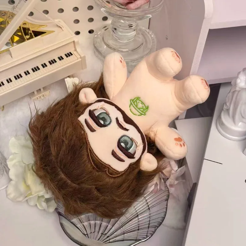 20cm 애니메이션 게임 아이덴티티 V 헬 엠버 귀여운 코스프레 부드러운 면 인형 본체와 뼈대가 있는 레오 벡 DIY 드레스업 장난감 피규어 선물