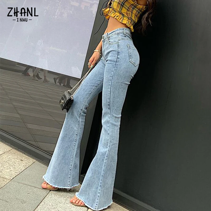 Spring Autumn Slim Women's Jeans Flared Pants Stretch Cotton Denim Ladies Stretch Skinny Party Women's Jeans Straight Leg Pants spring autumn slim women s jeans flared pants stretch cotton denim ladies stretch skinny party women s jeans straight leg pants