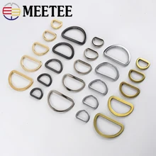 

10Pcs/50pcs D Ring Metal Buckle Bag Strap Clasp Connector Handbag Webbing Snap Hooks DIY Leather Craft Garment Sewing Accessory