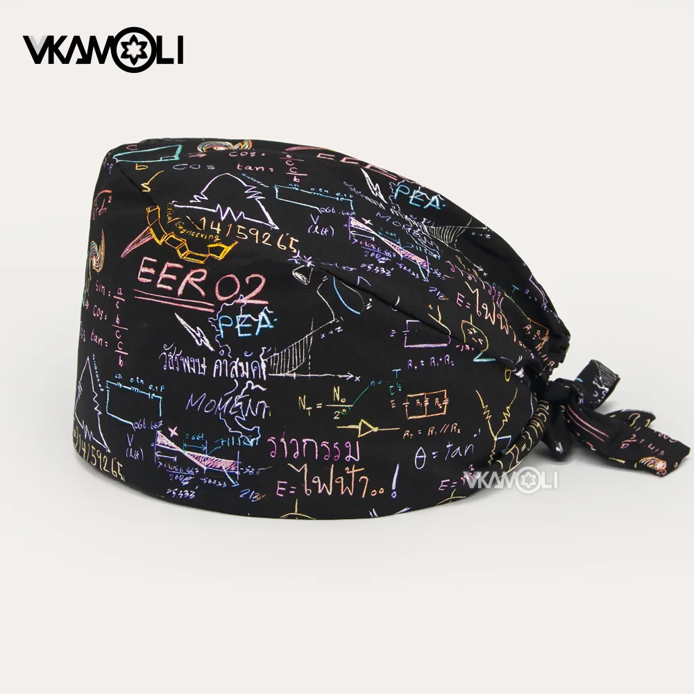 Fashionable and personalized surgical cap Women and Men scrub hat vet nursing Medical scrub caps gorros quirófano mujer