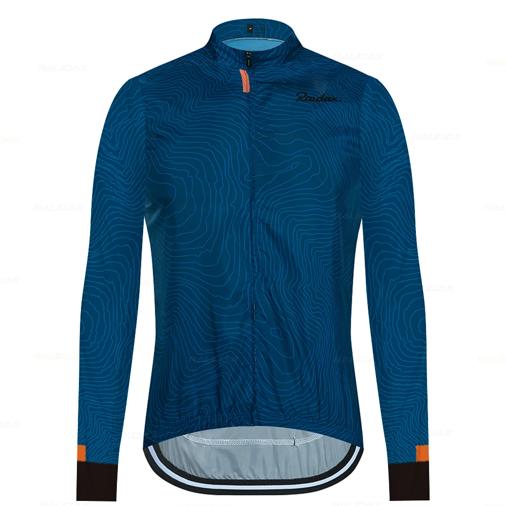 Raudax-Long Sleeve Cycling Jackets Unisex Bicycle Coats Windproof Cycling Clothing Light Sports Jersey