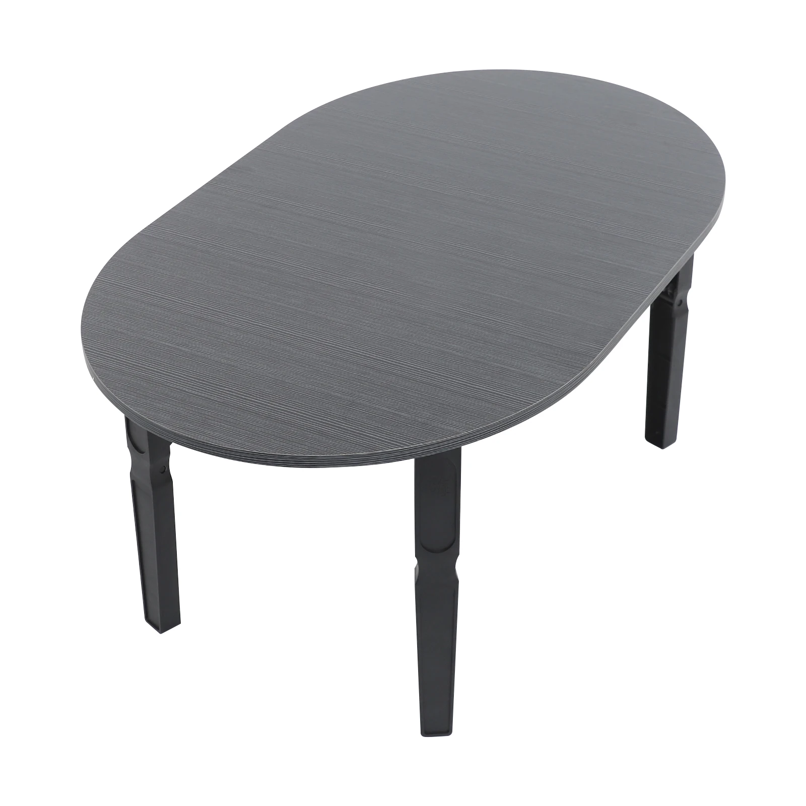 Foldable Coffee Table Modern Oval Side Table for Living Room, Bedroom & Office No Assembly Needed 6