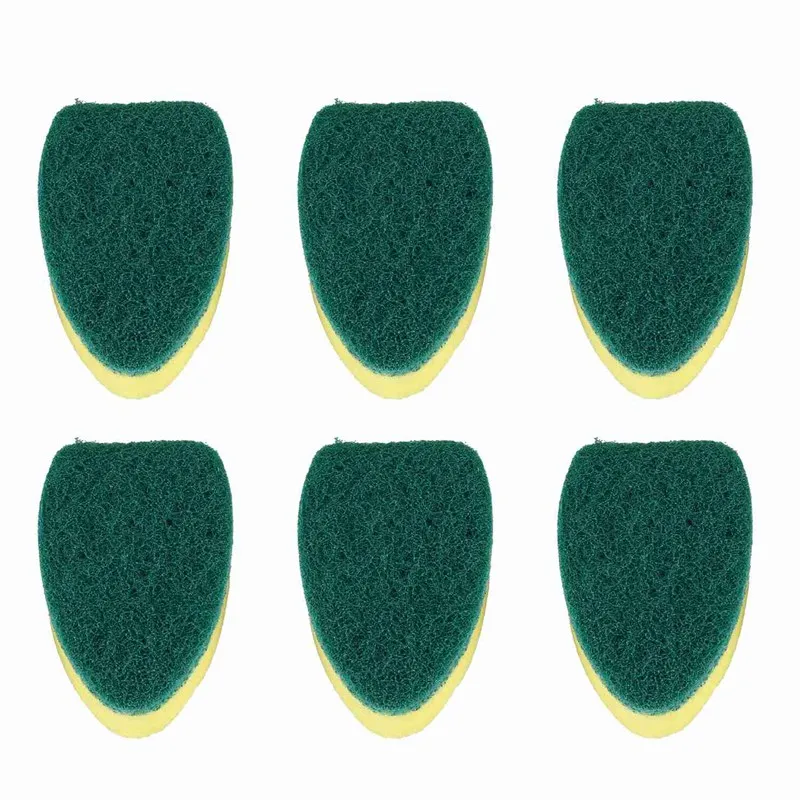 

6 Pack Dish Wand Refills Sponge Heads, Dish Wand Brush Replacement Sponge Dish Wands Pads For Kitchen Cleaning Brush