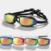 Plating Swimming Goggles Eyewear with Case Adults Professional Waterproof Anti Fog UV Shield Swim Pool Water Glasses Men Women 1