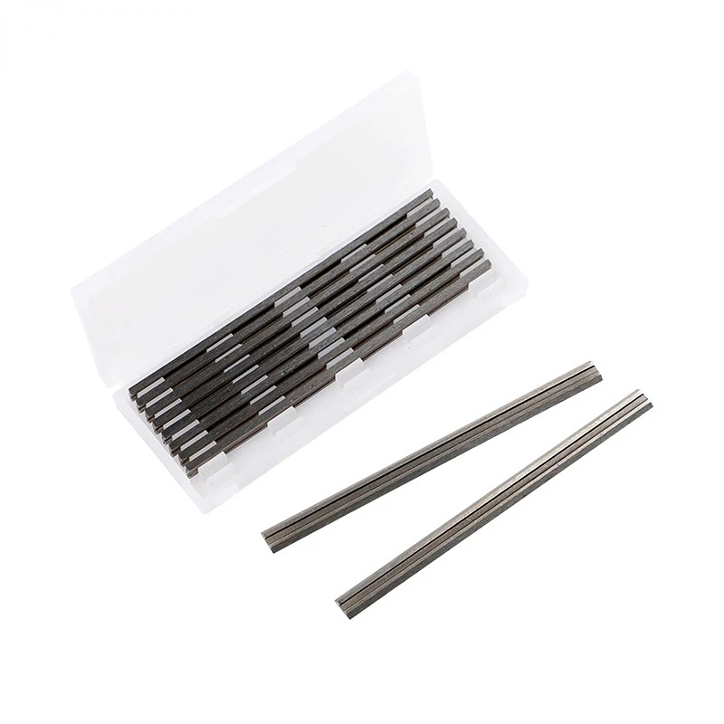 

10Pcs/set Carbide Planer Blades For Cutting Soft Hard Woods Ply-wood Board for Woodworking Machinery Parts 82mm 82 x 5.5 x 1.1mm