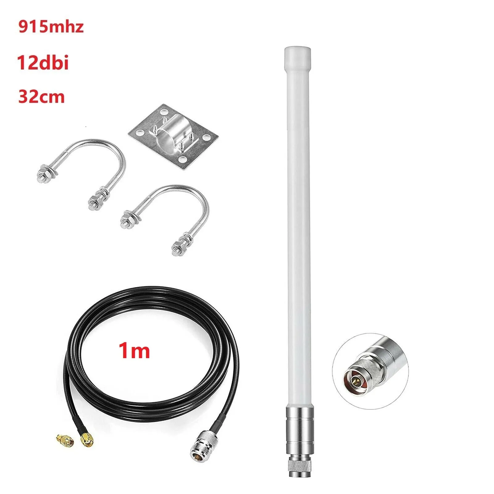 12Dbi Elio Hotspot Miner 915Mhz Antenna Lora Per Cavo Di Prolunga Coassiale Rak Nebra Bobcat N Femmina Collegare Il Minatore Bobcat 300