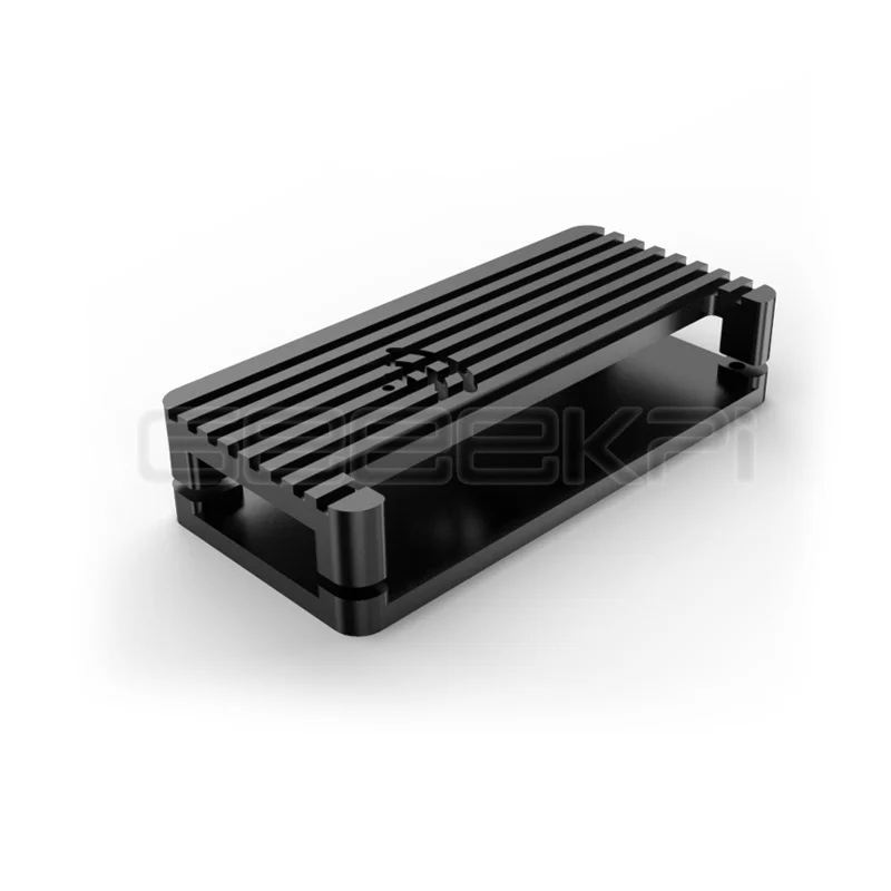 Geeekpi-raspberry pi Zero w Alumínio Enclosure Shell Case Blindado Cnc com Dissipador Gpio Header Arrefecimento Passivo - Imagem 3