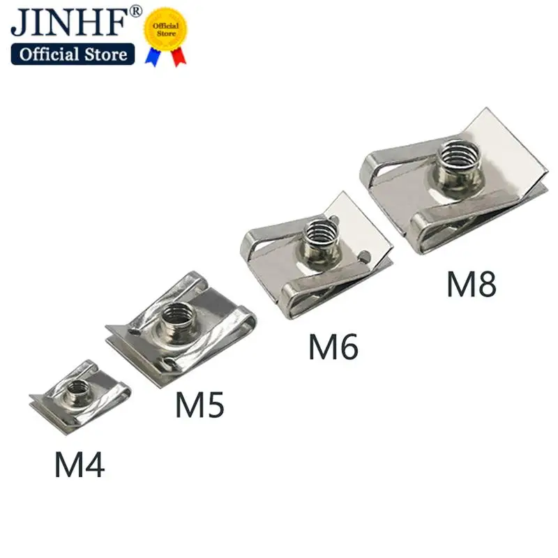 Tuercas Atornillables Con Ranura M4 - Pack De 50 Unidades, 8x10 Mm, Galvanizadas