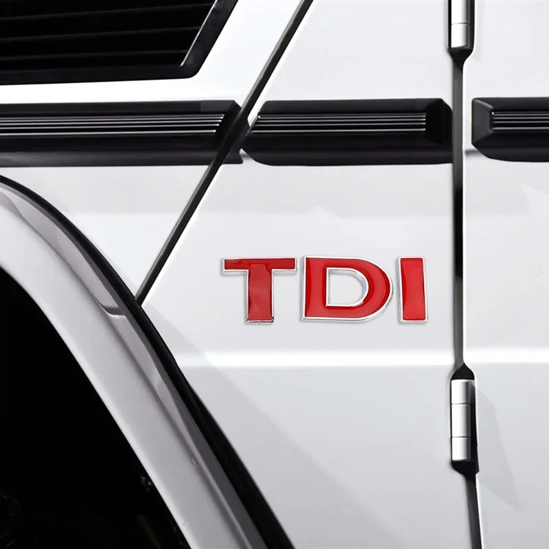 3D Metal TDI TSI Rear Trunk Side Fender Car Emblem Badge Decals VW Golf JETTA PASSAT MK4 MK5 MK6 Auto Stickers