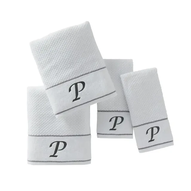 4pc Bath Towel/Hand Towel Set in White, Adult Unisex, Size: One Size