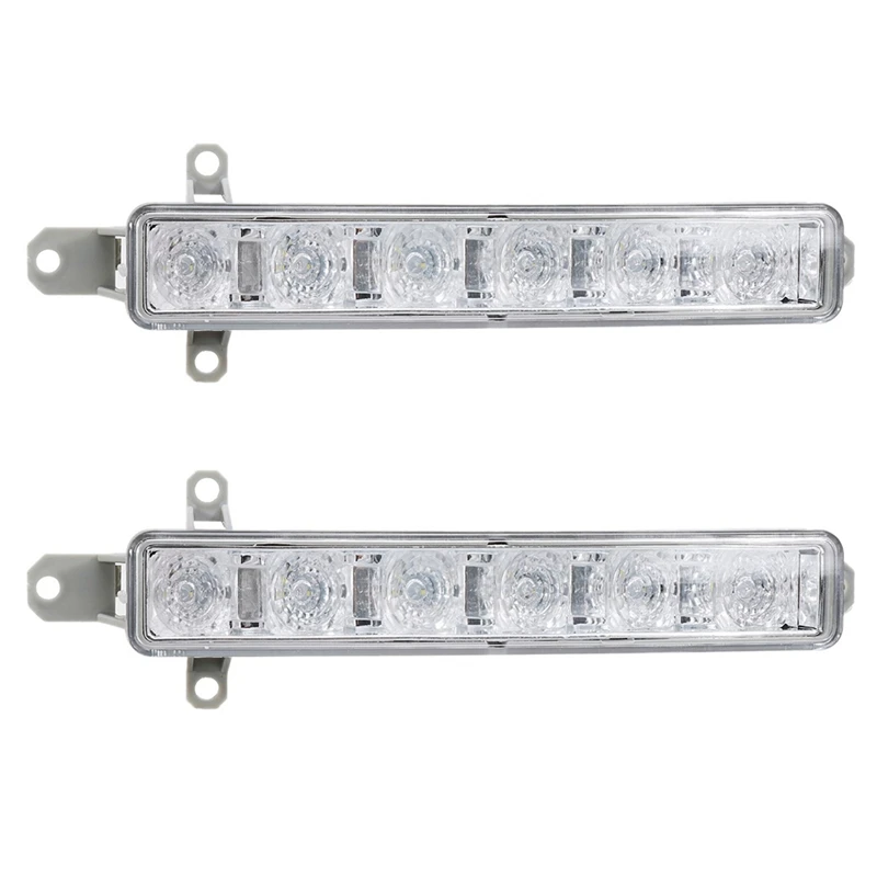 

2X Car 6 LED 6000K Daytime Running Light DRL Clear 9677409380 9677409380 For Citroen C1 2006-2017 C3 2015-2019