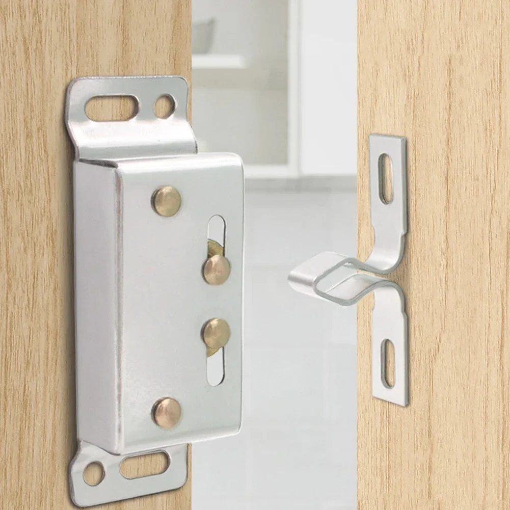 Double Roller Catch Hardware Stainless Steel Magnetic Door Closure Functionality for Use in Caravans Boats Motorhomes magnetic cabinet catches door closer door catches magnetic cabinet latches cabinet door latch