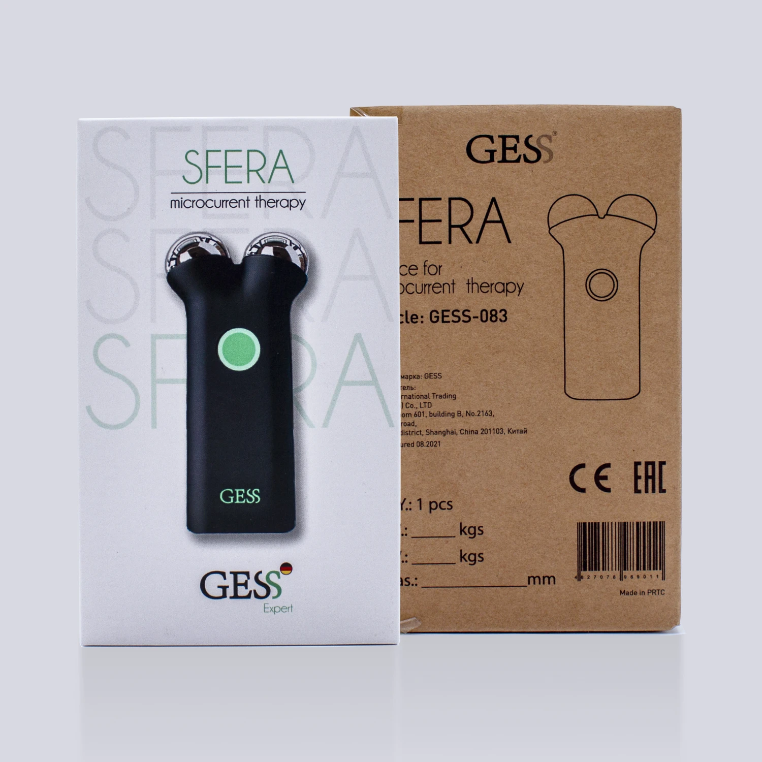 GESS Microcurrent Facial Massager Lifting Tightening Skin Rejuvenation Therapy Machine Anti Aging Skin and Neck Care Facial De neck face massager electrotherapy skin care tool