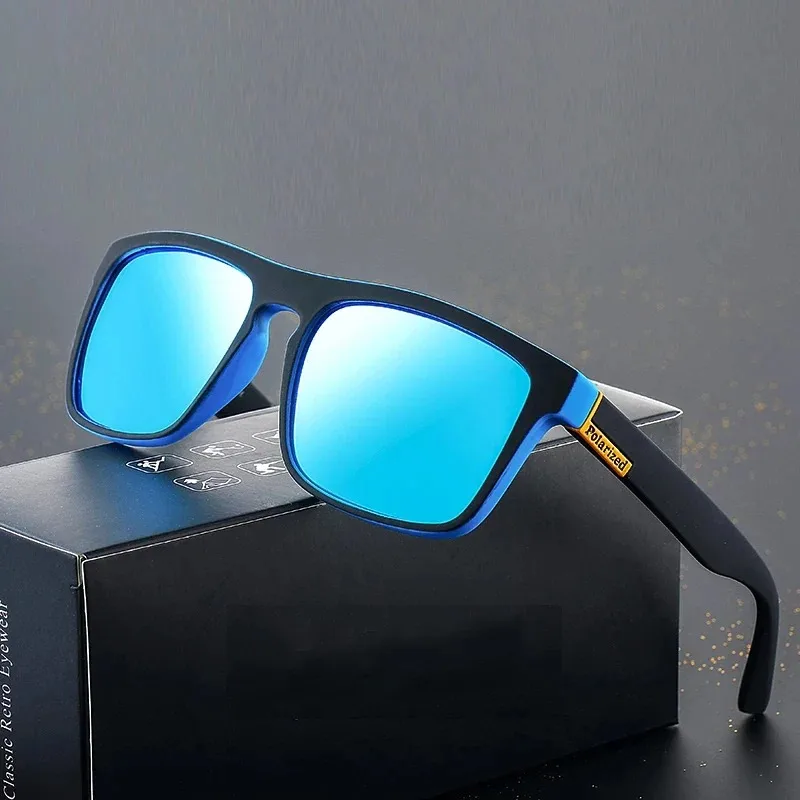 New Fashion Guys Sun Glasses Polarized Sunglasses Men Classic Design Mirror Fashion Square Ladies Sunglasses Men Cycling