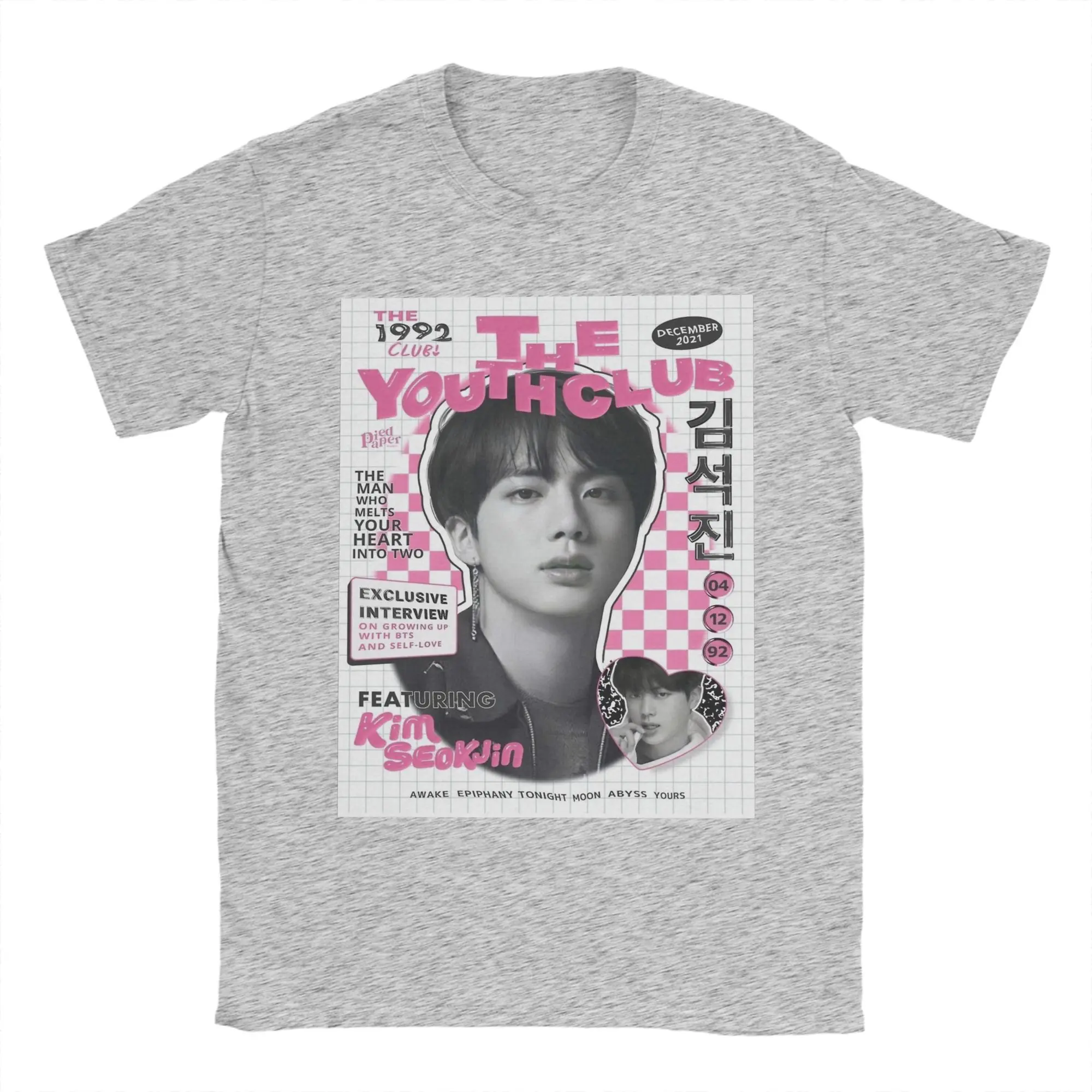 アイドル RUN SEOKJIN T-Shirt (Dark Grey) M アイドル RUN SEOKJIN T-Shirt (Dark Grey) M アイドル RUN