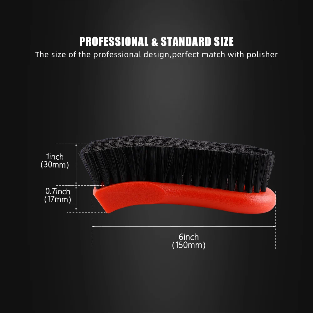 1PC Car Interior Cleaning Fabric Brush Nylon for Car Tire Engine Bay Cleaning Tools Accessories