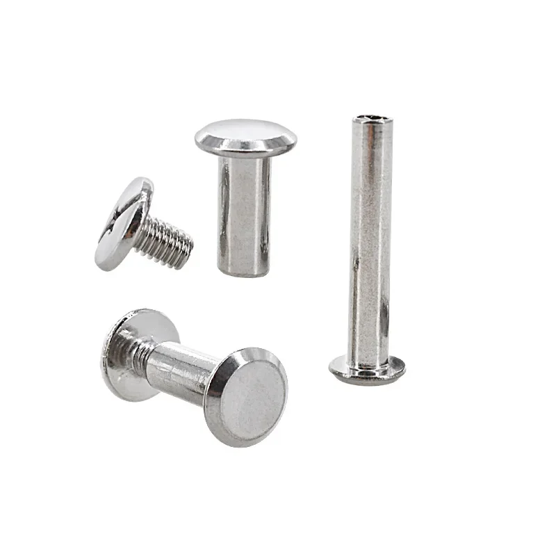Phillips Chicago Screws Leather Belt Purse Binding Screw Photo Album Calendar Nails Bookbinding Rivets 4mm-100mm Stainless Steel