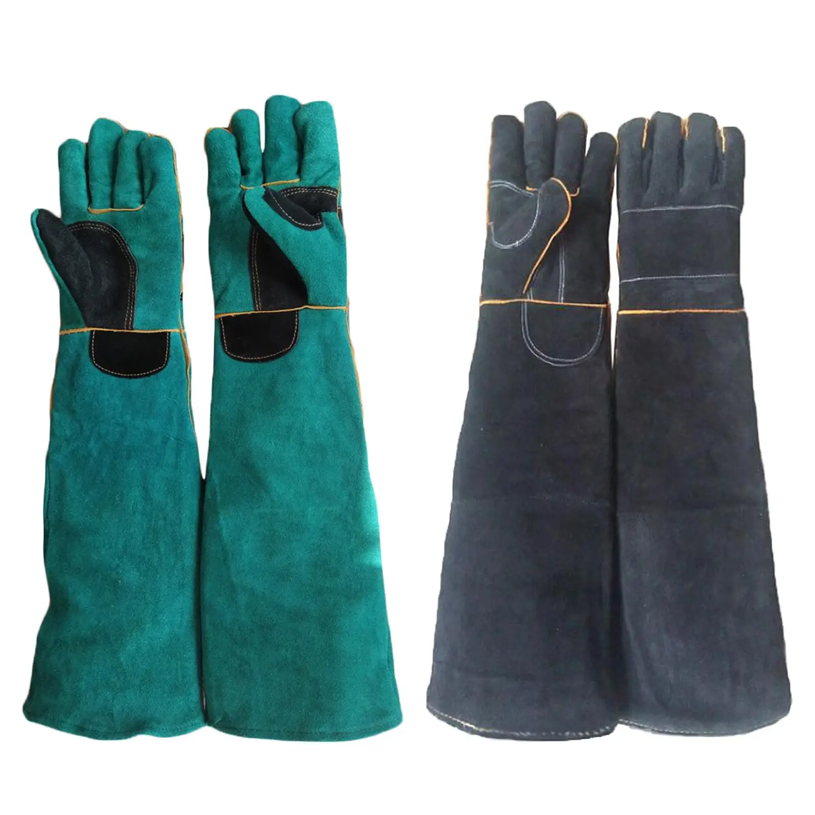 Animal Gloves Thickened Cowhide for , Wipe Clean with A Damp Cloth