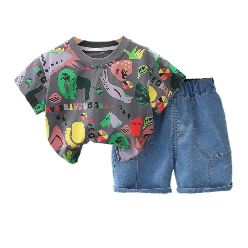 

New Summer Baby Clothes Suit Children Boys Sports T-Shirt Shorts 2Pcs/Sets Toddler Casual Costume Infant Outfits Kids Sportswear