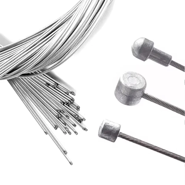 2Pcs Bike Shift Cable Brake Wire For MTB Road Bike Brake Inner Cable Front Rear Derailleur Brake 140/200/110/170cm 2Pcs Bike Shift Cable Brake Wire For MTB Road Bike Brake Inner Cable Front Rear Derailleur Brake 140/200/110/170cm