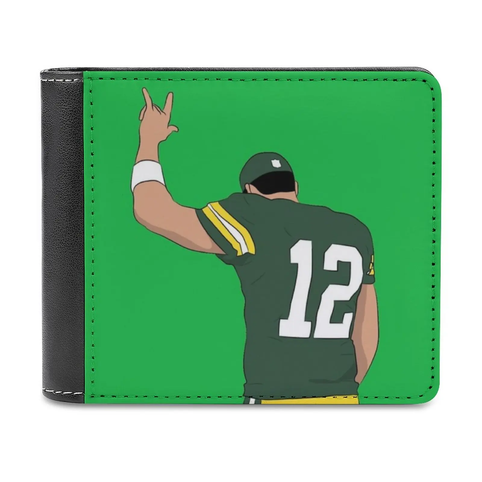 

Кошелек для фанатов в классическом стиле, бумажники с узором, Мужская модная Высококачественная Сумочка, спортивный кошелек для баскетбола, футбола, хоккея