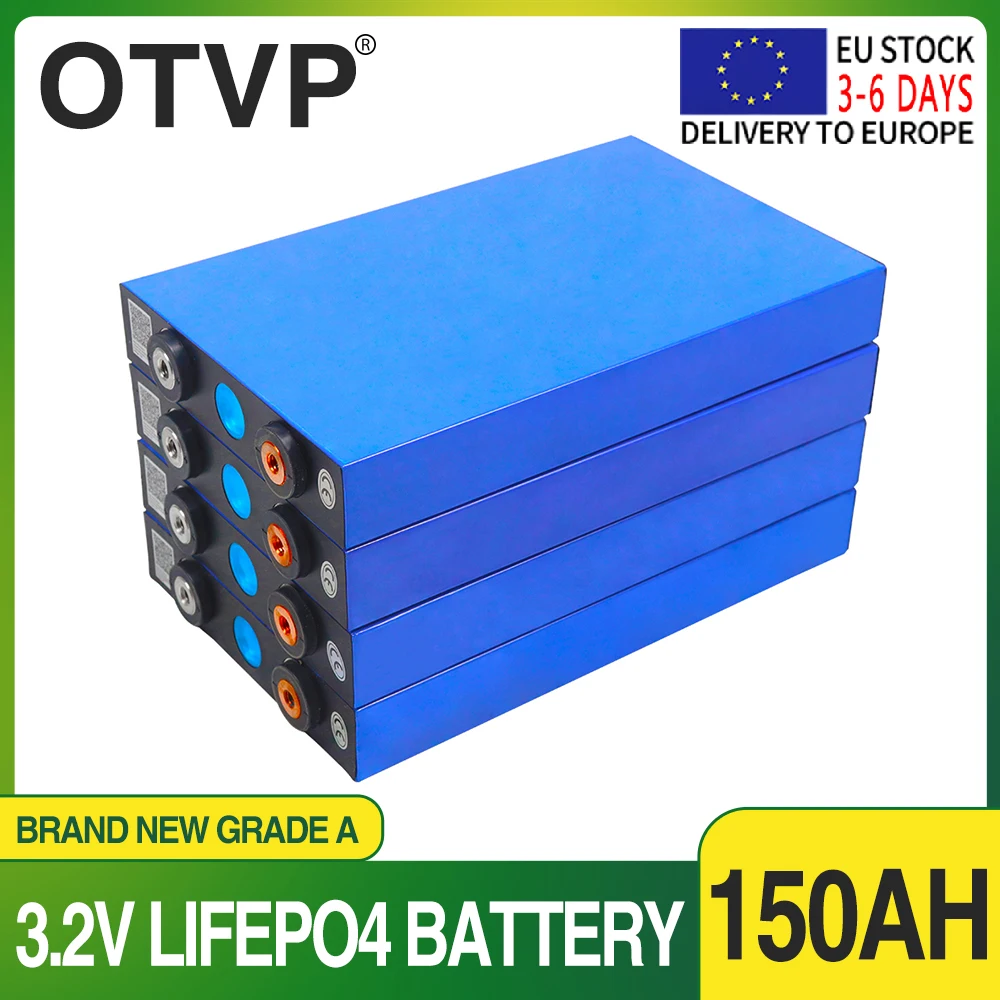 

3.2V 150Ah LiFePO4 Battery DIY 12V 24V 36V 48V Lithium Iron Phosphate Rechargeable Cells For Golf Cart Solar EU 7 Day Delivery