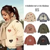 Winter Ks Baby Boys Jacket Lambswool Cotton Cartoon Embroidery Sequin Outerwear Kids Clothes Girls Windproof Coat Flight Suit 1